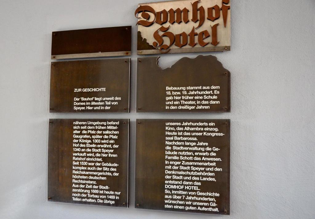שפייר Hotel Domhof מראה חיצוני תמונה